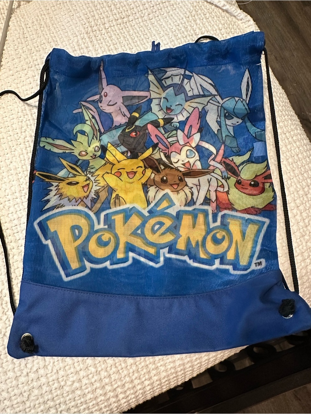 Pokémon Blue Eeveelutions Drawstring Sling Backpack